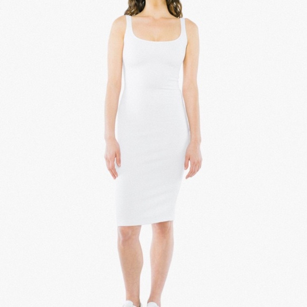 American Apparel white bodycon dress